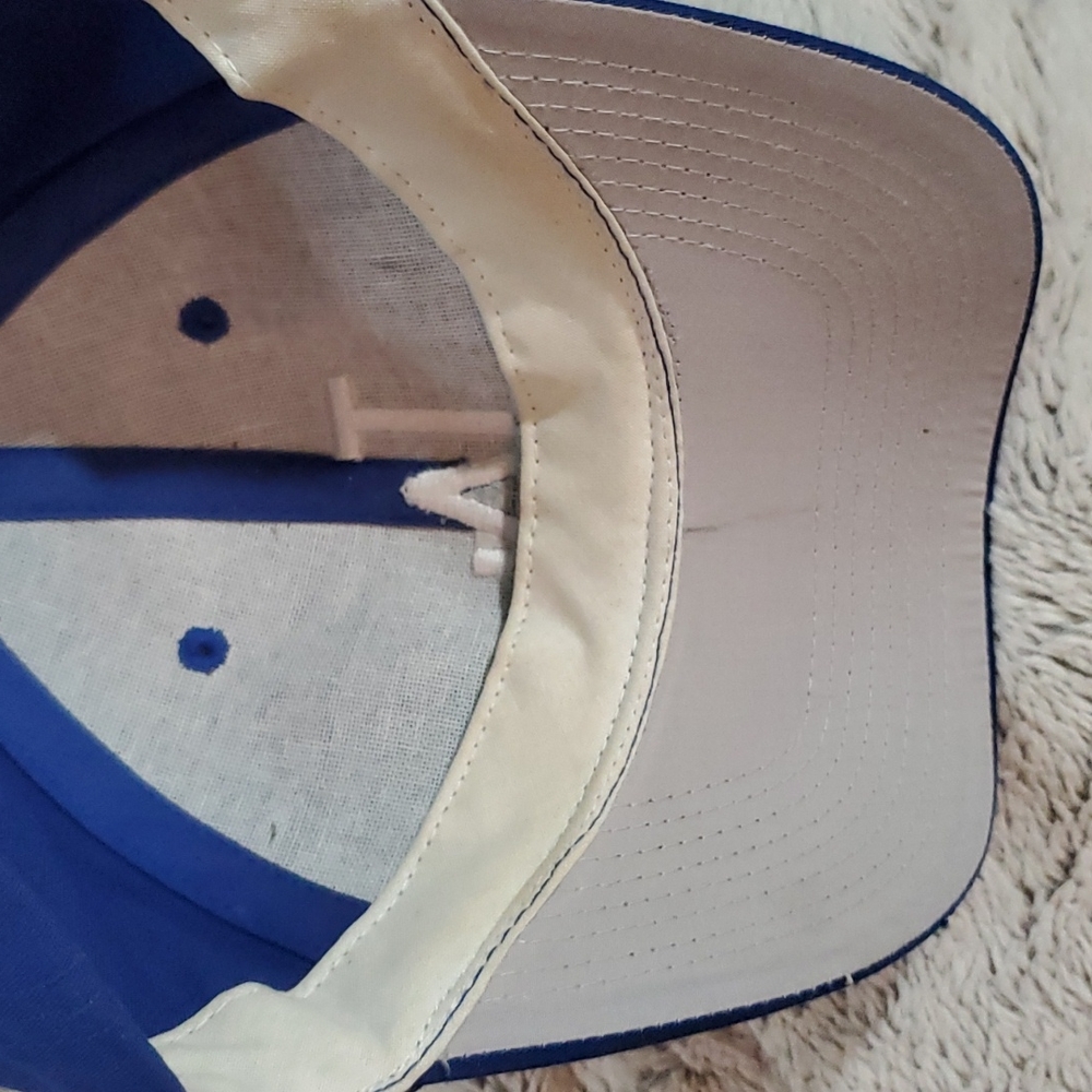 6-Panel OUTDOOR CAP Team MLB Ballcap-Royal Blue w/White Embroidered LA-EC-Sz S/M - Picture 12 of 12